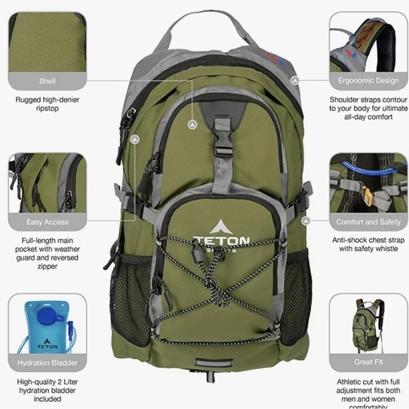 TETON Bags F Nwt Teton Sports Oasis10 Hydration Backpack 2liter
